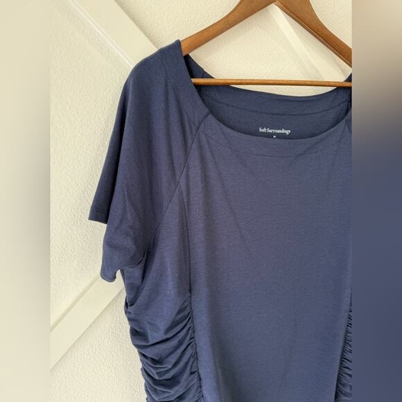 NWT Soft Surroundings Kelsey Top Nautical Navy Size 2X (22W) - Picture 3 of 9